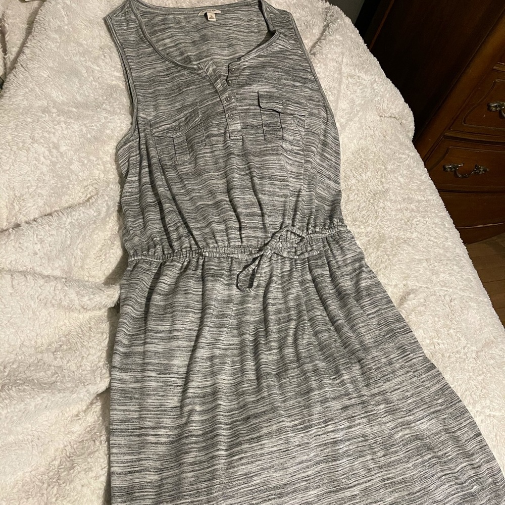 Gray Cotton Dress